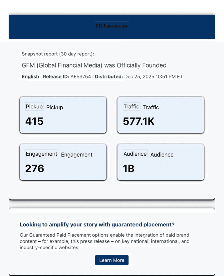 PR Newswire Distribution